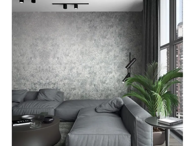 Marburg Vliestapete Struktur Modern Grau-Silber FSC®