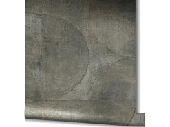 Marburg Vliestapete Vintage Deluxe geometrische Struktur Grau-Anthrazit FSC®