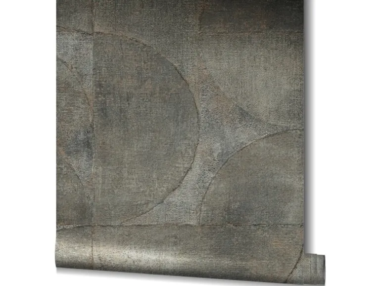 Marburg Vliestapete Vintage Deluxe geometrische Struktur Grau-Anthrazit FSC®