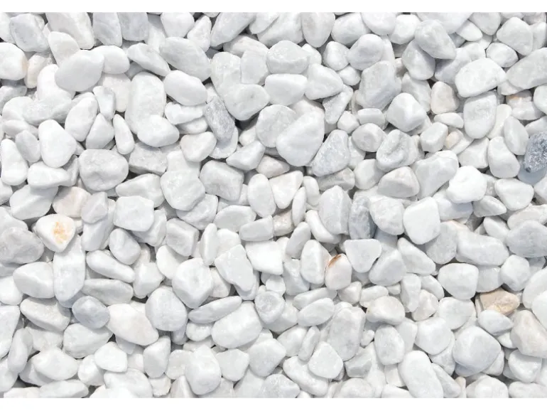 Marmorzierkiesel Carrara Weiß 16 - 25 mm 10 kg PE-Sack