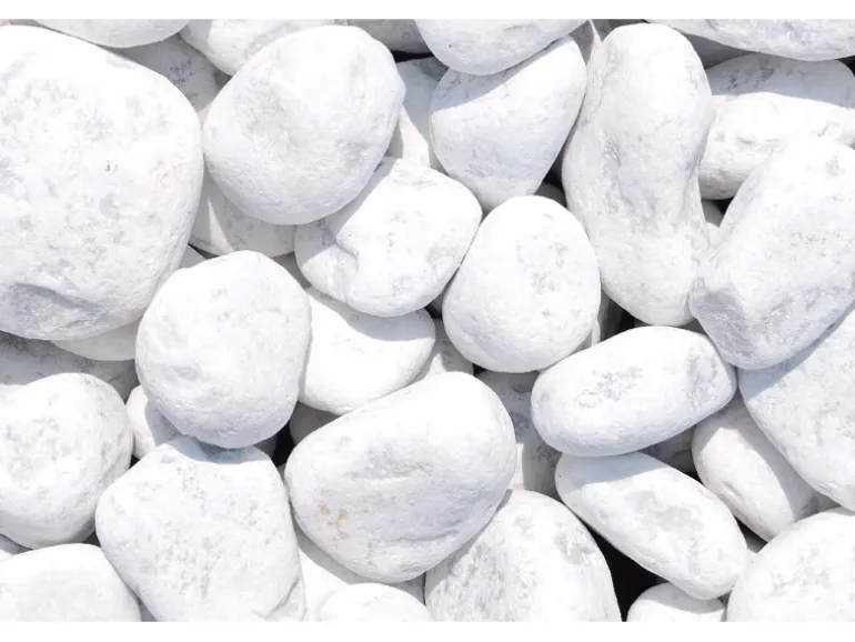 Marmorzierkiesel Carrara Weiß 60 - 100 mm 1000 kg Big-Bag