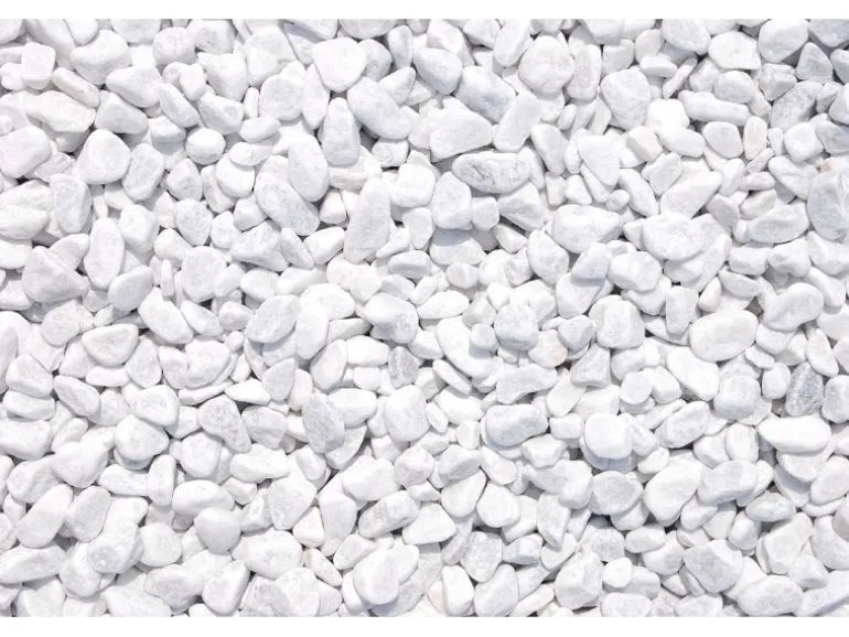 Marmorzierkiesel Carrara Weiß 12 -16 mm 25 kg PE-Sack