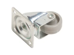 Möbel-Lenkrolle mit Platte und Softrad Ø 30 mm 30 kg