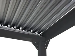 MCW Alu Pergola L41 mit 6x Seitenwand Anthrazit 3x6m