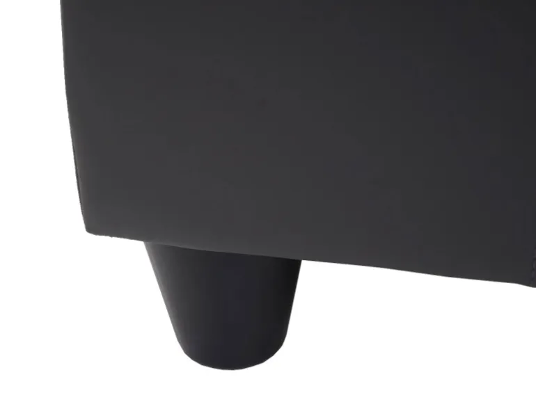 MCW Aufbewahrungs-Truhe Kriens Kunstleder 45x114x45cm Grau Matt