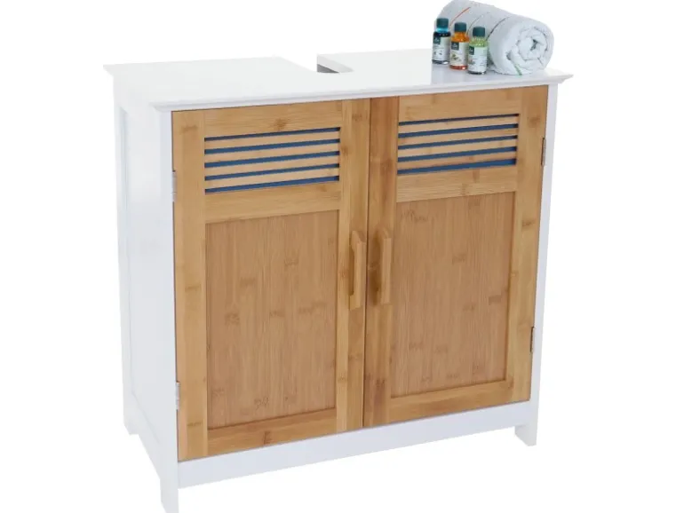 MCW Badset A85 Hochschrank Waschbeckenunterschank Kommode