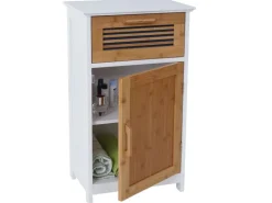 MCW Badset A85 Hochschrank Waschbeckenunterschank Kommode