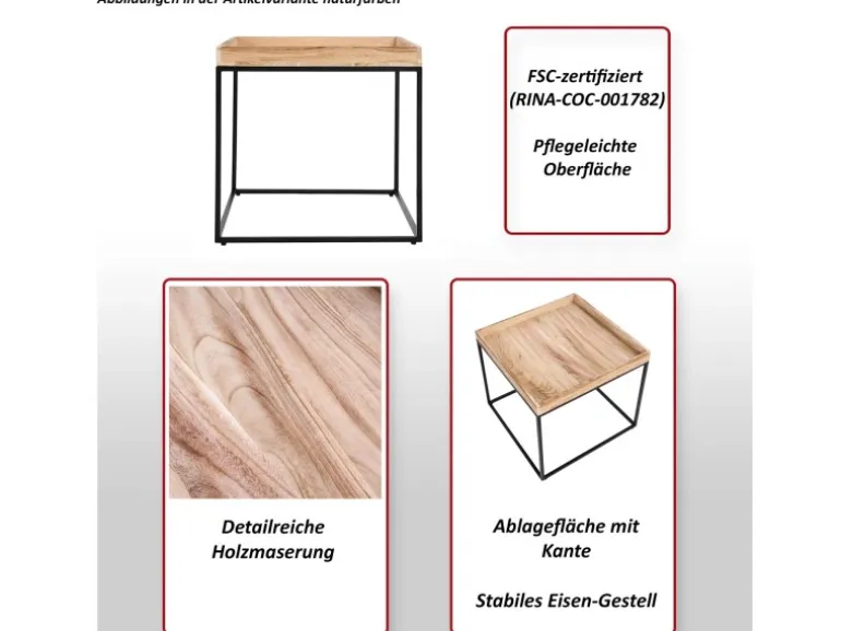 MCW Beistelltisch K71 Naturfarben