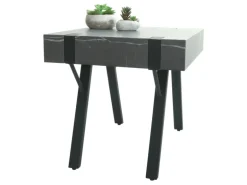 MCW Beistelltisch L54 Marmor-Optik Grau