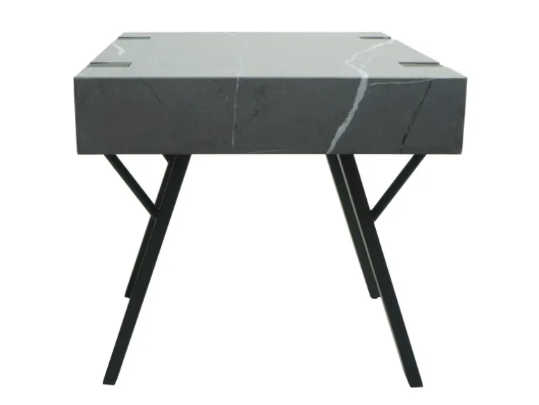 MCW Beistelltisch L54 Marmor-Optik Grau