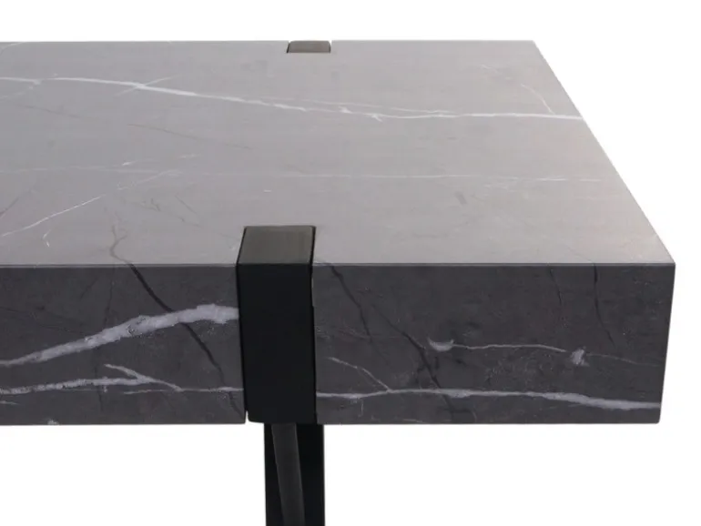 MCW Couchtisch L54 Marmor-Optik Grau