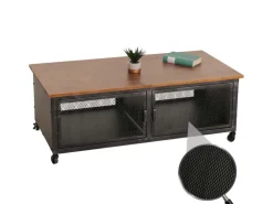 MCW Couchtisch N28 Schwarz Braun