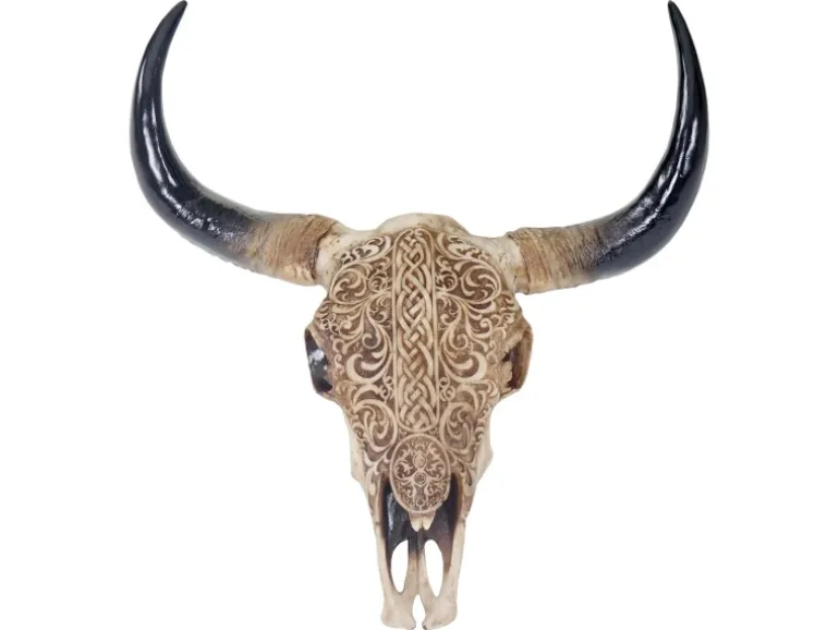 MCW Deko Schädel T454 Longhorn Tribal