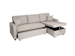 MCW Ecksofa mit Bettkasten L17 Beige