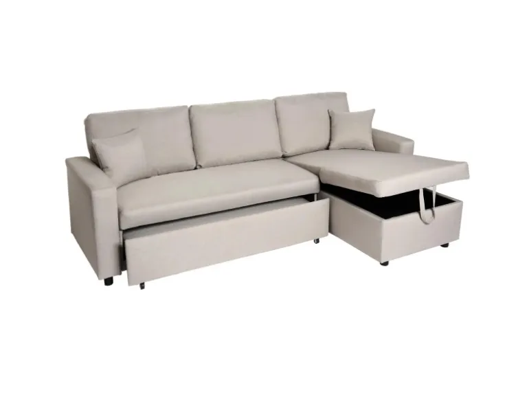 MCW Ecksofa mit Bettkasten L17 Beige