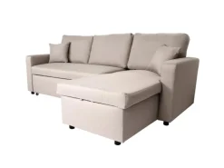 MCW Ecksofa mit Bettkasten L17 Beige