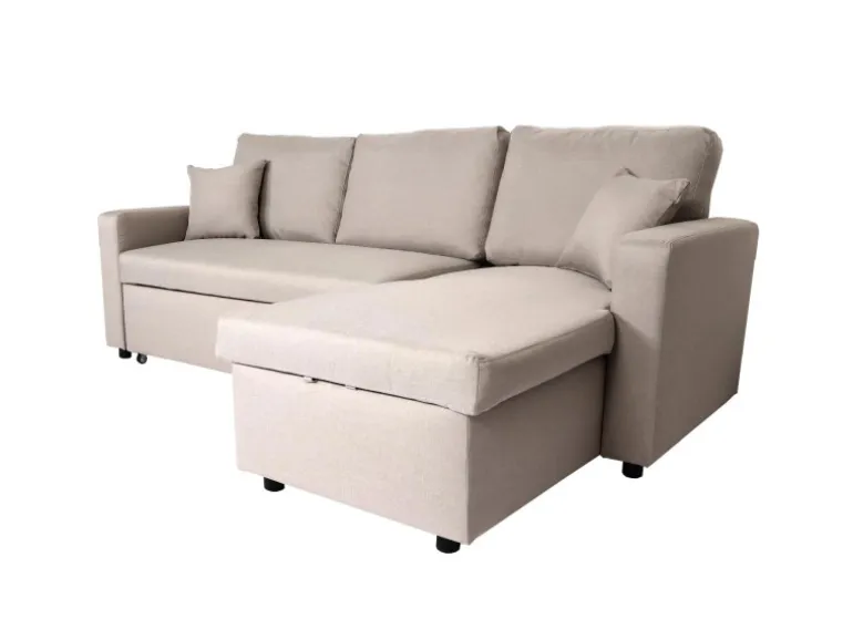 MCW Ecksofa mit Bettkasten L17 Beige