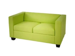 MCW 2er Sofa Lille Kunstleder Hellgrün