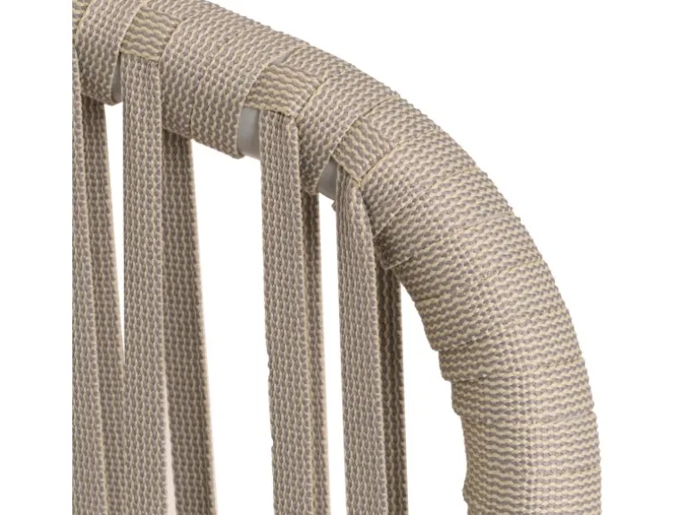 MCW 2er-Set Gartenstuhl N41 Hellgrau Kissen Taupe