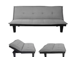 MCW 3er-Sofa C87 Textil Hellgrau