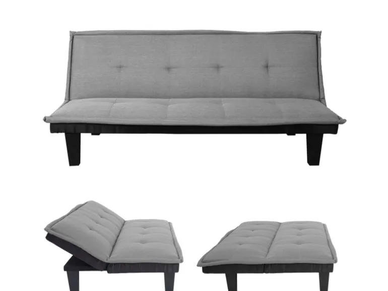 MCW 3er-Sofa C87 Textil Hellgrau