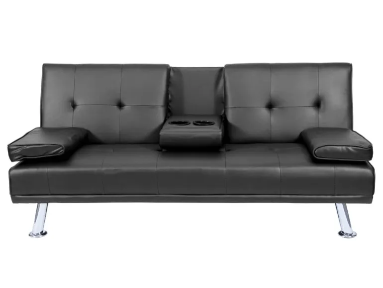 MCW 3er-Sofa F60 Kunstleder Schwarz