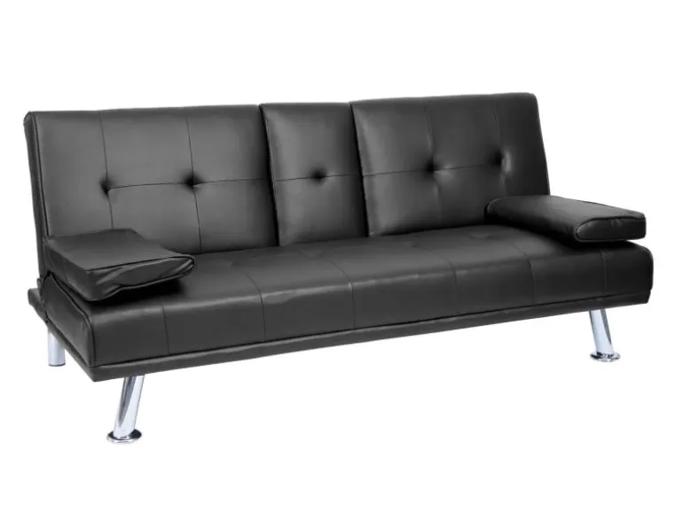 MCW 3er-Sofa F60 Kunstleder Schwarz