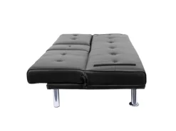 MCW 3er-Sofa F60 Kunstleder Schwarz