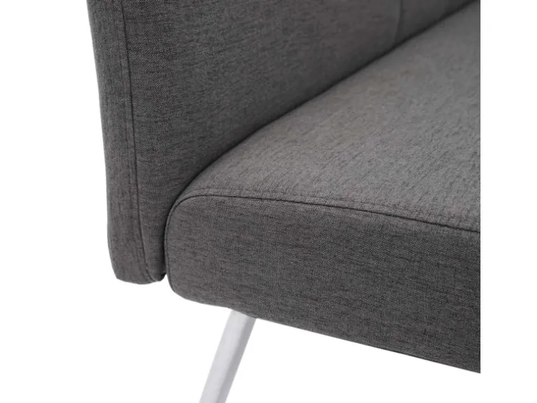 MCW Esszimmer-Set G55Bank Küchenstuhl Stuhl Grau-Braun Bank 180cm