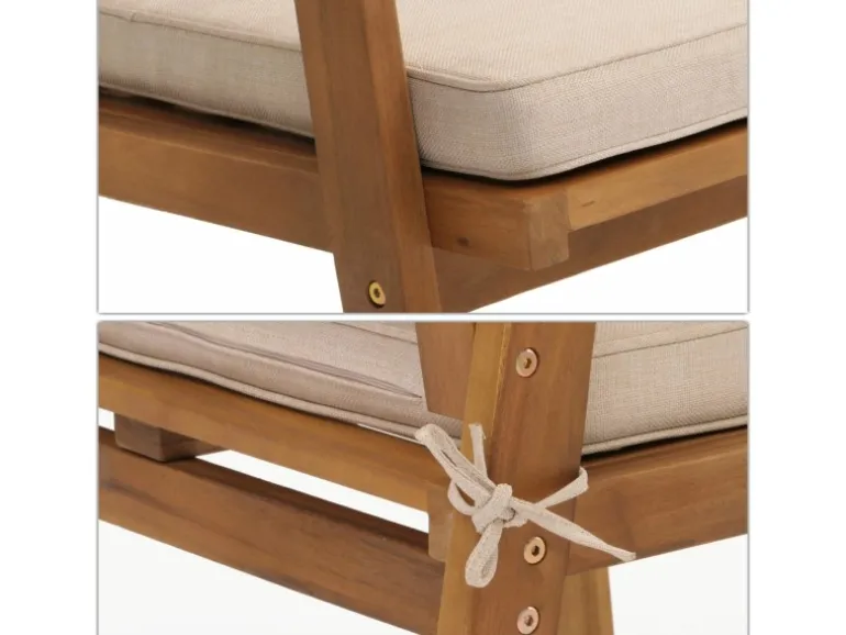 MCW Garten-Garnitur MVG-N46 4-teilig Kissen Creme