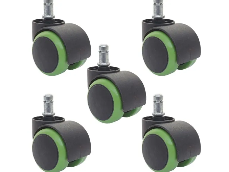 MCW Hartbodenrollen H86 5er Set Grün