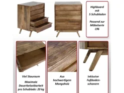 MCW Highboard L96 81x65x43cm