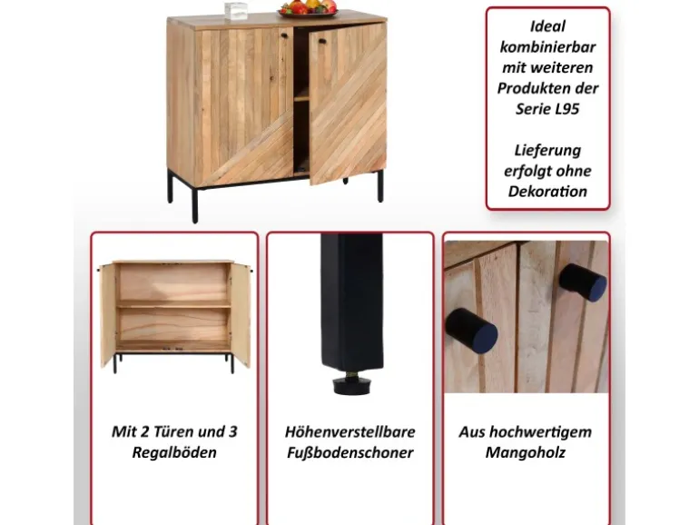MCW Highboard L95 86x90x43cm