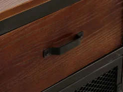 MCW Kommode N28 Schwarz Braun