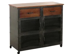 MCW Kommode N28 Schwarz Braun
