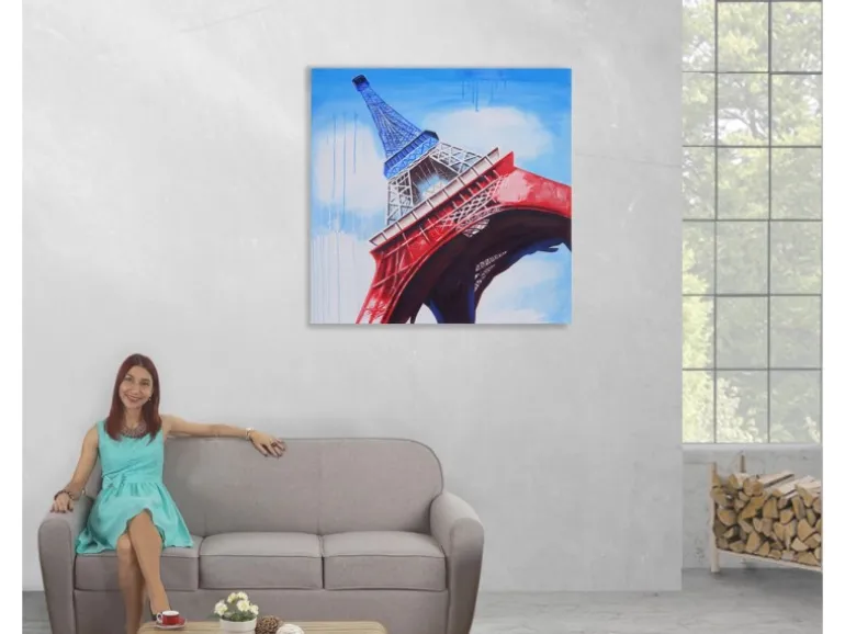 MCW Ölgemälde Eiffelturm Handgemalt