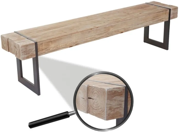 MCW Möbel/Bänke/Sitzbänke Naturfarben 180cm