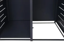 MCW Mülltonnenverkleidung E83-B Anthrazit Stahl 117x132x82cm