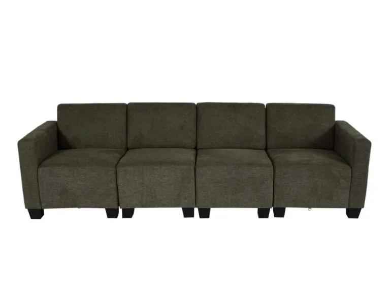 MCW Modular 4-Sitzer Sofa Couch Moncalieri Braun