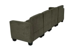 MCW Modular 4-Sitzer Sofa Couch Moncalieri Braun