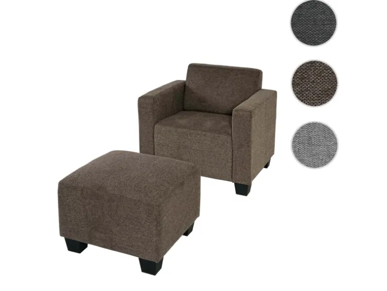 MCW Modular 4-Sitzer Sofa Couch Moncalieri Braun