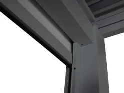 MCW Pergola L46 mit Seitenwand Anthrazit 3x3m