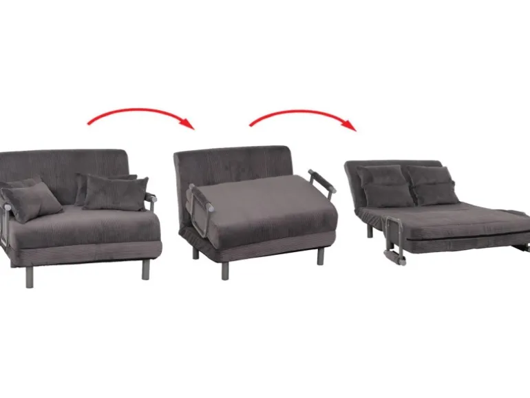 MCW Schlafsessel K29 Stoff Cord 330g/m² Dunkelgrau