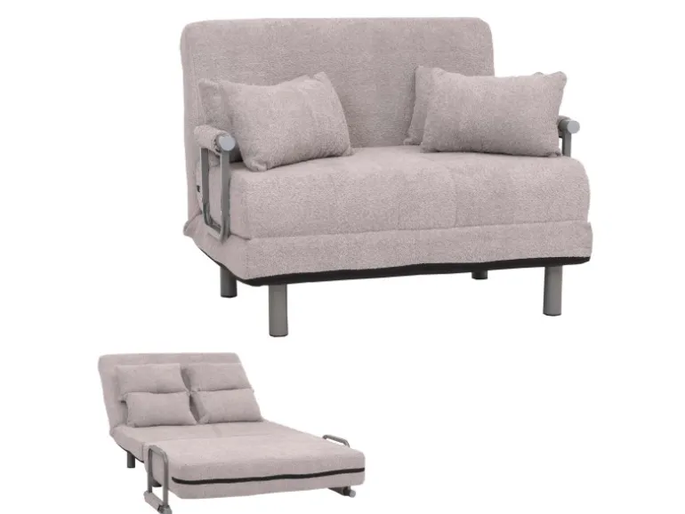 MCW Schlafsessel K29 Stoff Boucle 500g/m² Grau