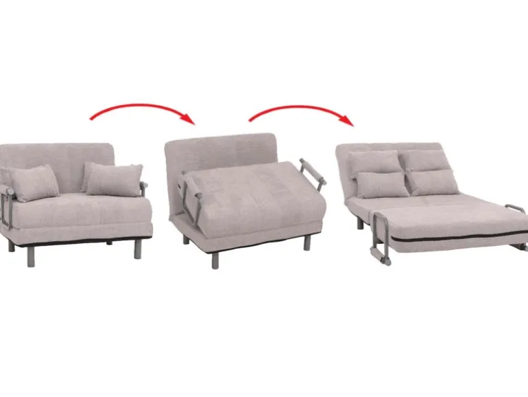 MCW Schlafsessel K29 Stoff Boucle 500g/m² Grau