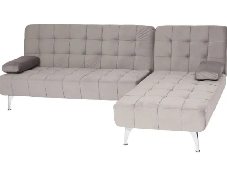 MCW Schlafsofa K22 Samt Grau