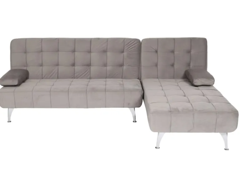 MCW Schlafsofa K22 Samt Grau