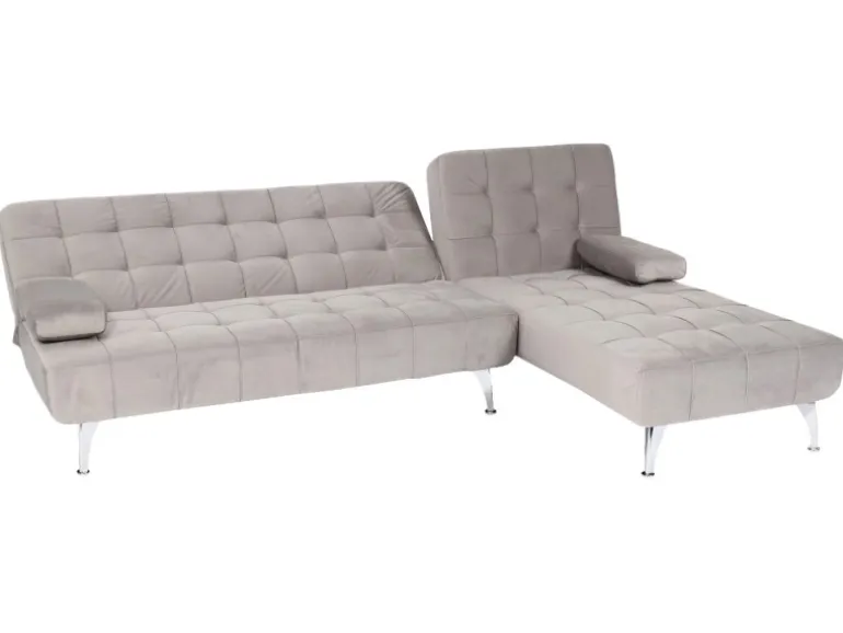 MCW Schlafsofa K22 Samt Grau
