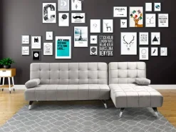 MCW Schlafsofa K22 Samt Grau