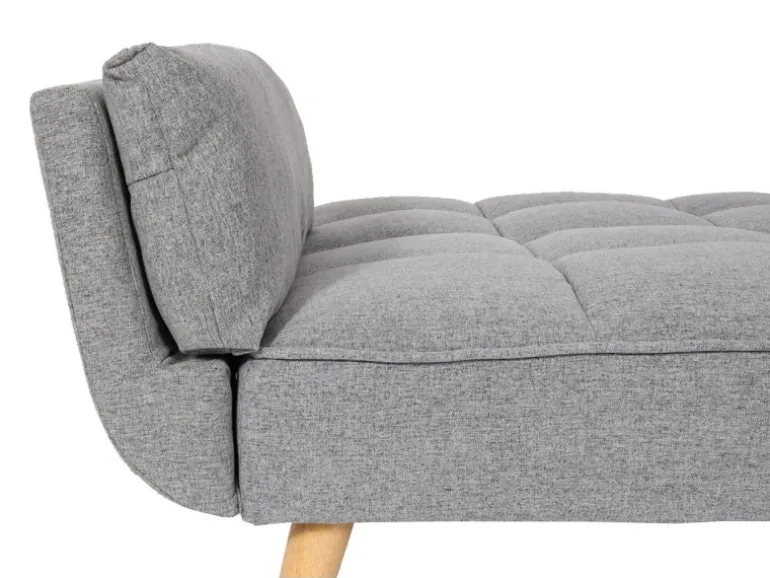 MCW Schlafsofa K18 Stoff/Textil Hellgrau